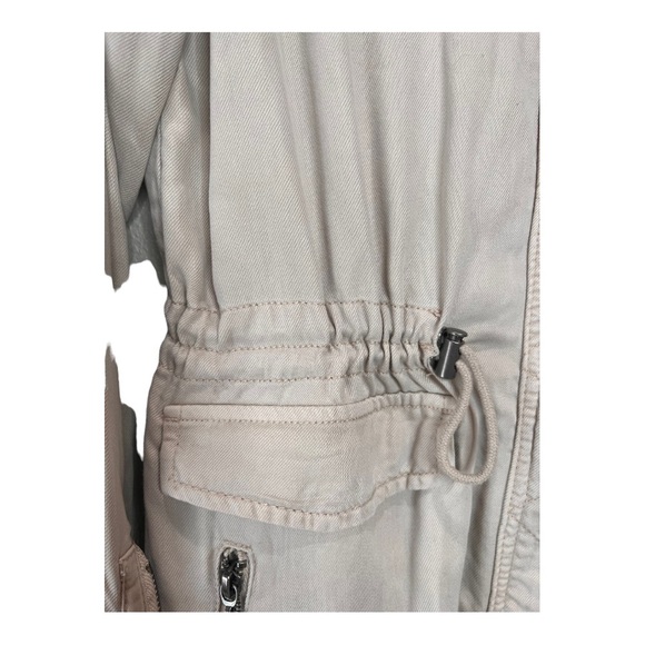 Max Jeans Utility Military Jacket Color Winter White Ivory Size XS NWOT - Picture 10 of 15